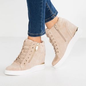 Also wedge  high top sneaker